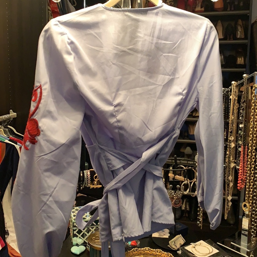 Blouse with Red Embroidery - Picture 3 of 5